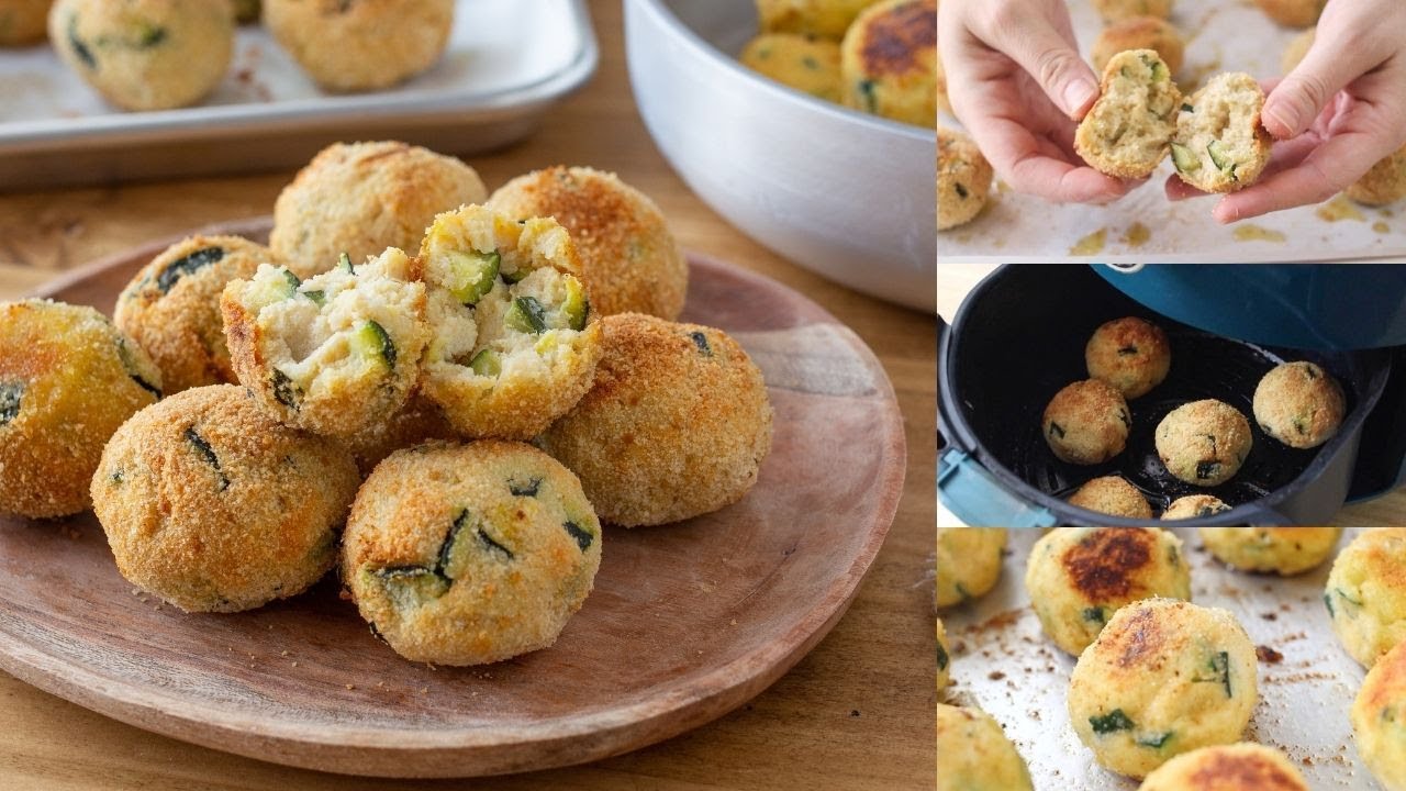 Polpette Zucchine e Ricotta ⭐️🥒 3 cotture: al forno, in padella, in friggitrice ad aria 💛