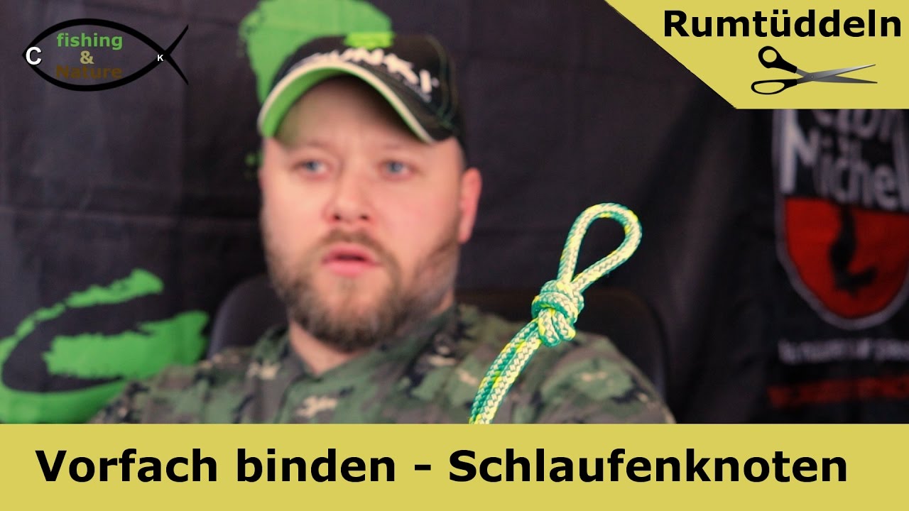 Angelvorfach selber binden - Schlaufenknoten