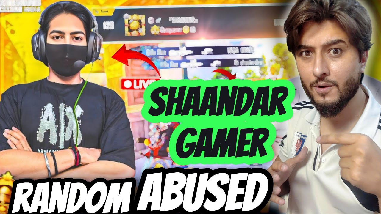 STREAMER ABUSED SHAANDAR GAMER 😡 CRAZY REACTION #reaction