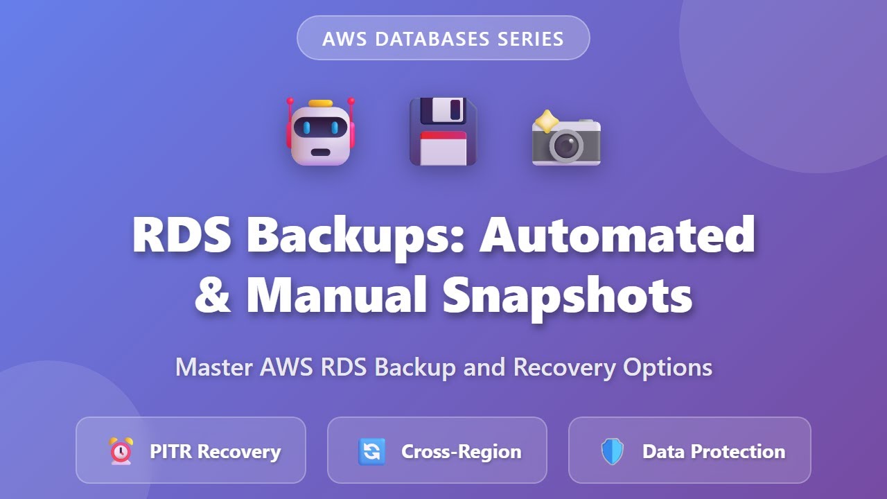 RDS Backups: Automated Backups & Manual Snapshots Explained | AWS Database Tutorial