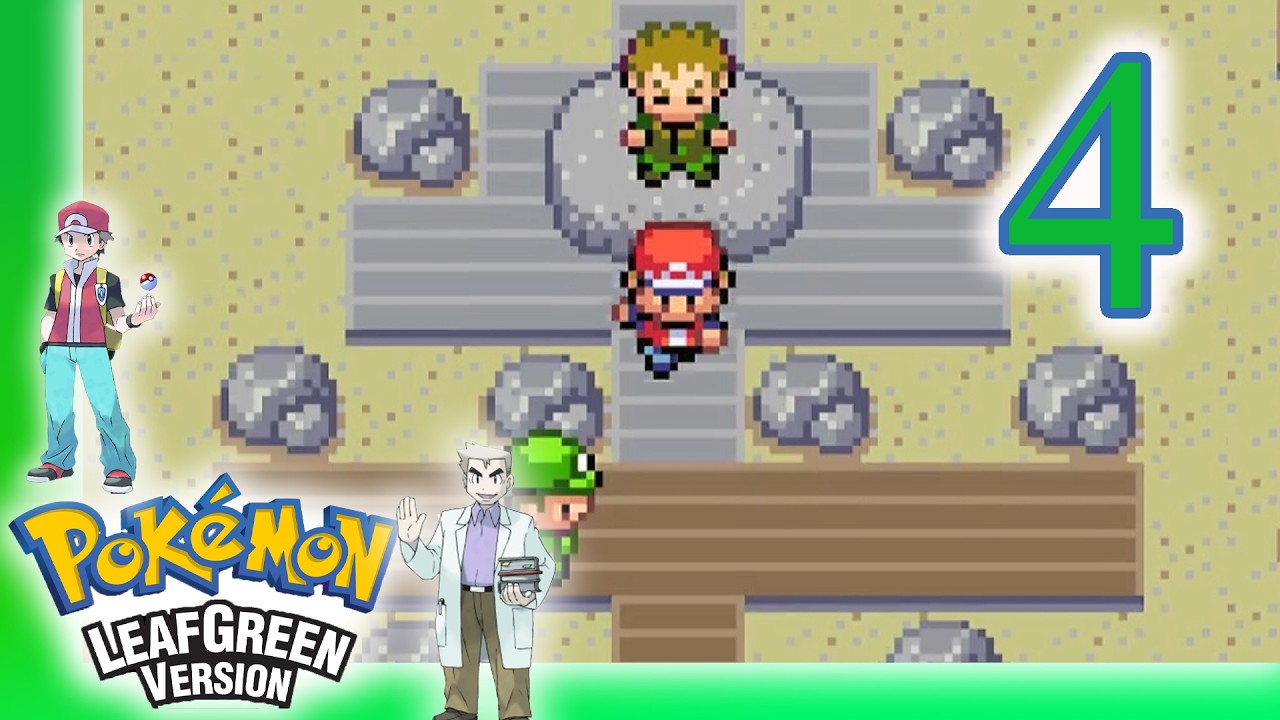 Pikachu and Pewter City Gym! - Pokemon Leaf Green - part 4