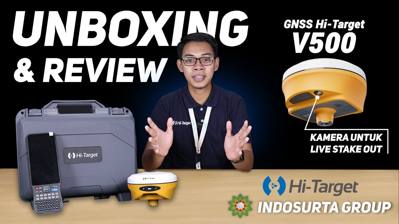 STAKE OUT GAPAKE RIBET DENGAN BUILT-IN CAMERA - UNBOXING & REVIEW GPS GEODETIK/GNSS HI-TARGET V500!