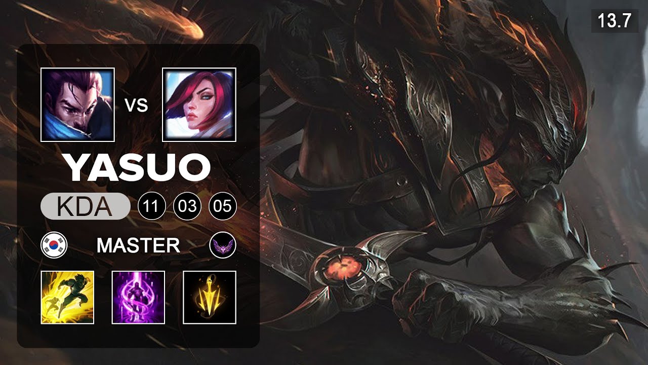 Pz ZZang Yasuo vs Fiora Top - KR Master - Patch 13.7 Season 13