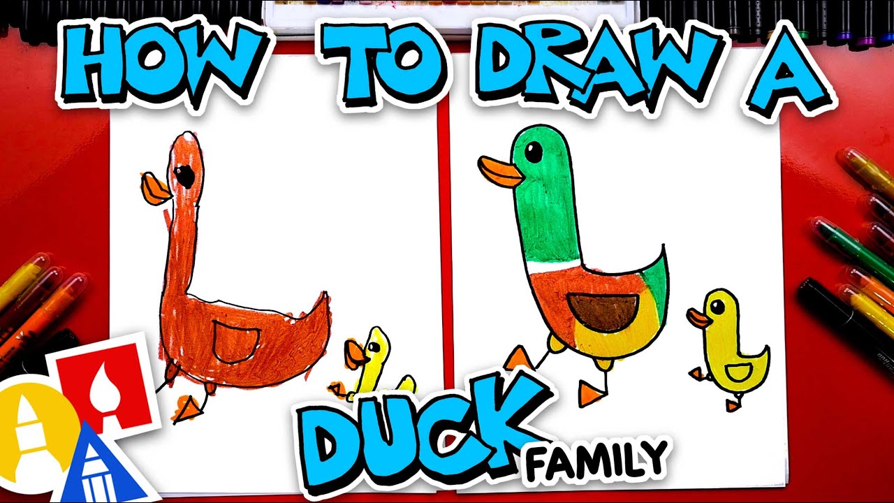 How To Draw A Duck Family