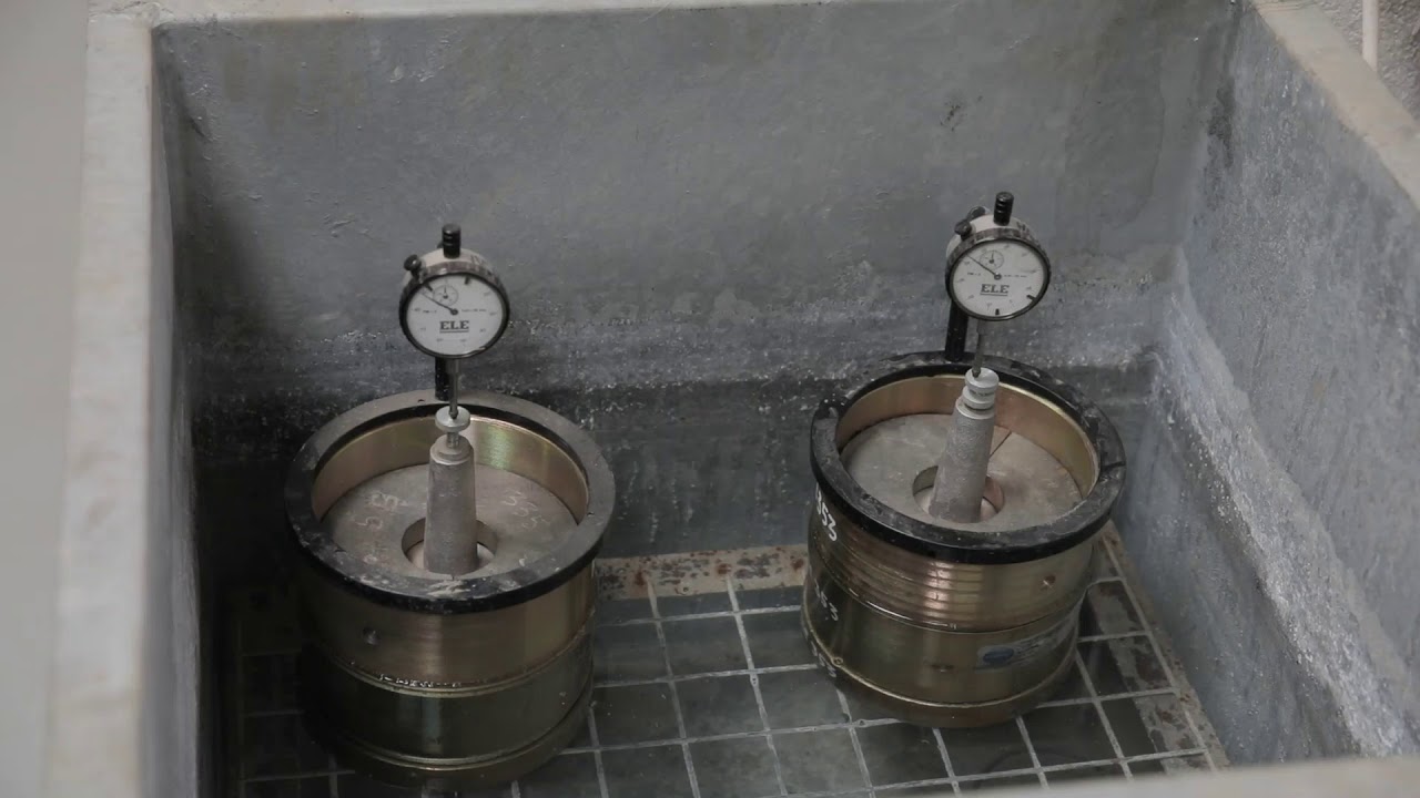 Lab-based soaked CBR test