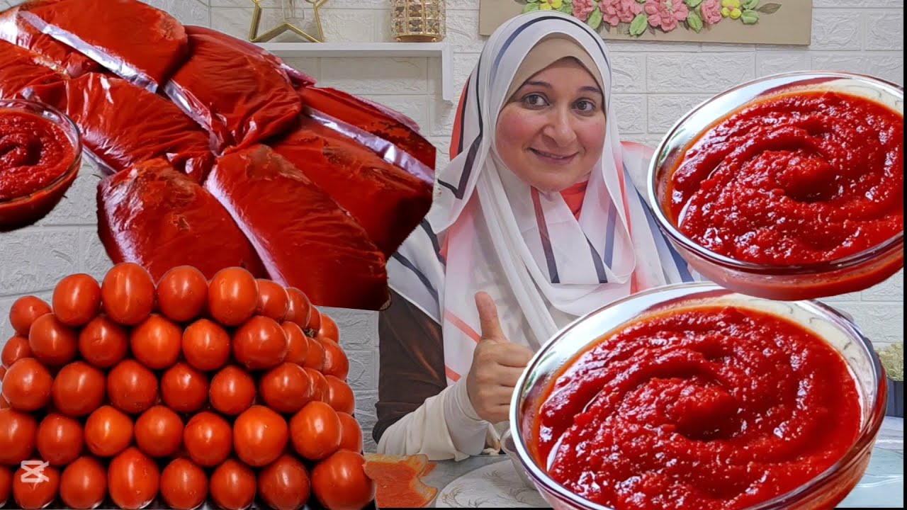 صلصة الطماطم لازم تخزنيها بالطريقة دي[ برة التلاجة وبالتلاجة]وتقعد معك السنة محافظة عطعمها ولونها💯