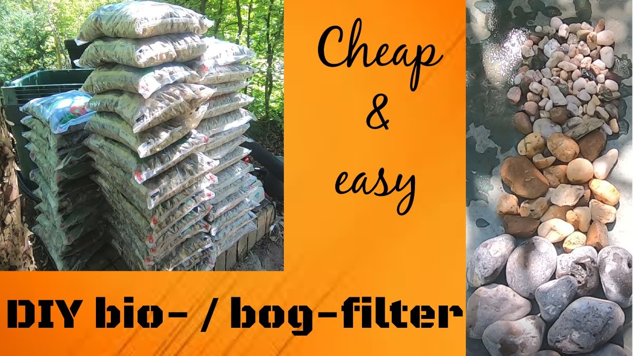 DIY bio filter | bog filter | with plants