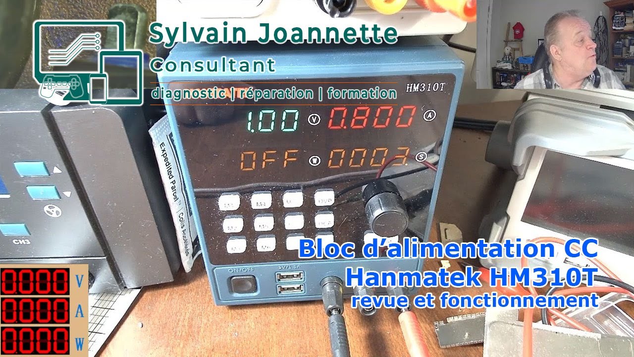 Bloc d'alimentation CC Hanmatek HM310T - Revue et fonctionnement | Sylvain Joannette Consultant