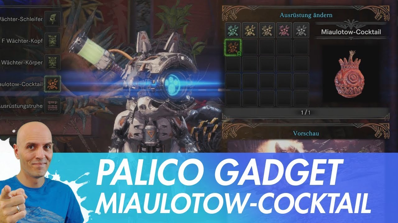 MONSTER HUNTER WORLD - Palico Gadget Deutsch 