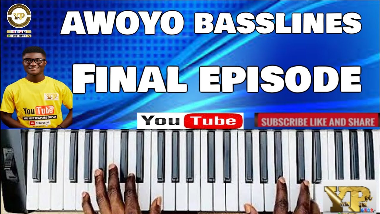 HOW TO PLAY ASEDA 3NE AYEYI AWOYO FINAL BASSLINES ON THE KEYBOARD POPULAR SONG