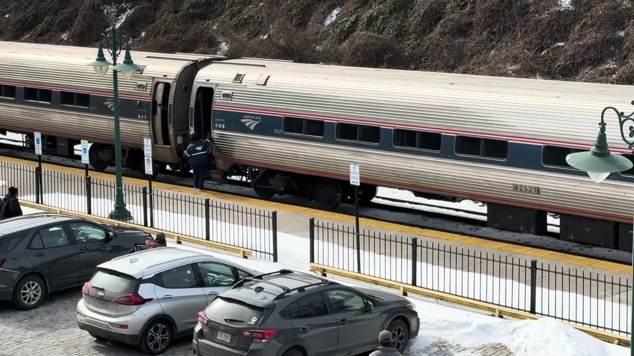 Arriving on time in Lynchburg- Amtrak 151