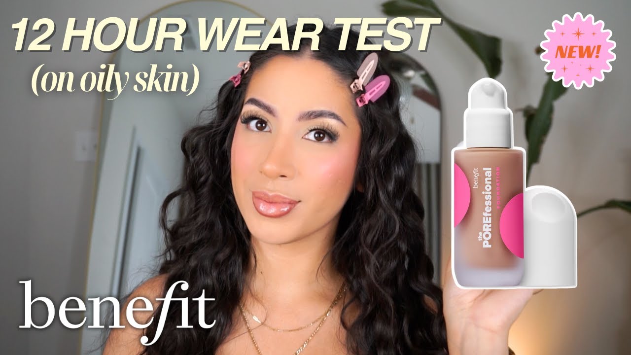 NEW @benefitcosmetics POREFESSIONAL FOUNDATION WEAR TEST + REVIEW (OILY SKIN)