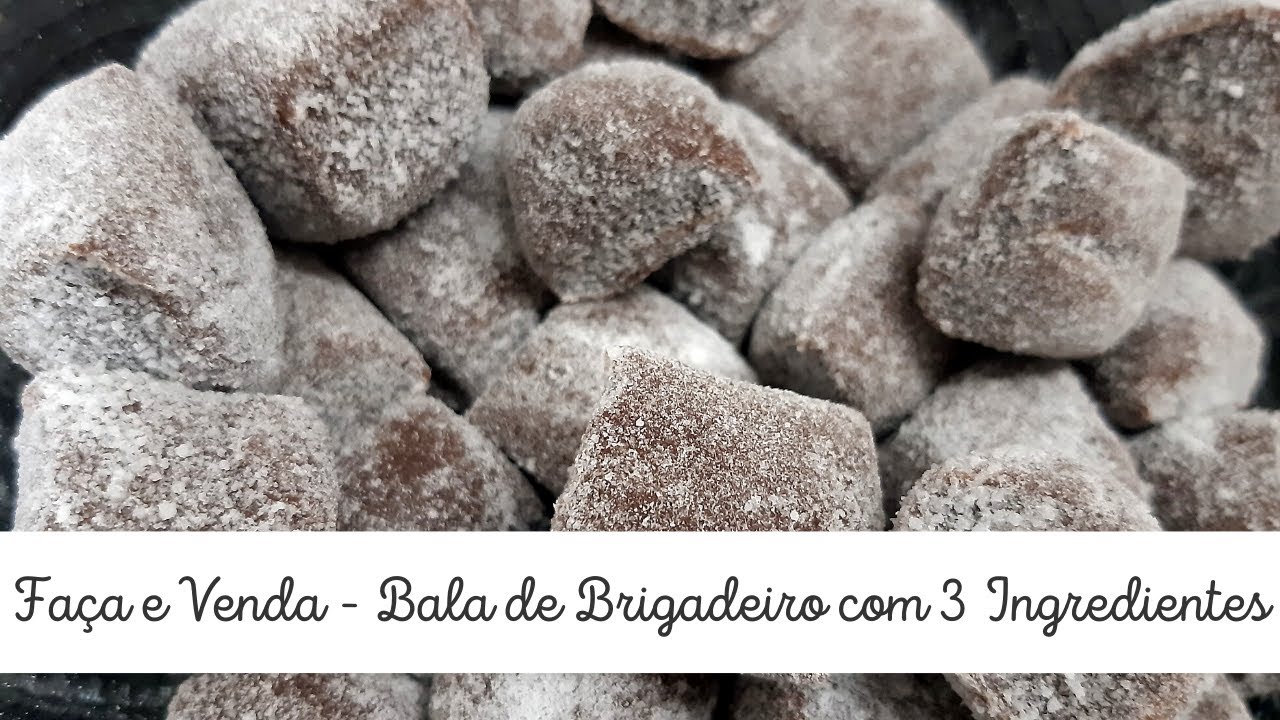 Faça e venda Bala de Brigadeiro com 3 ingredientes - Isabela Plaza