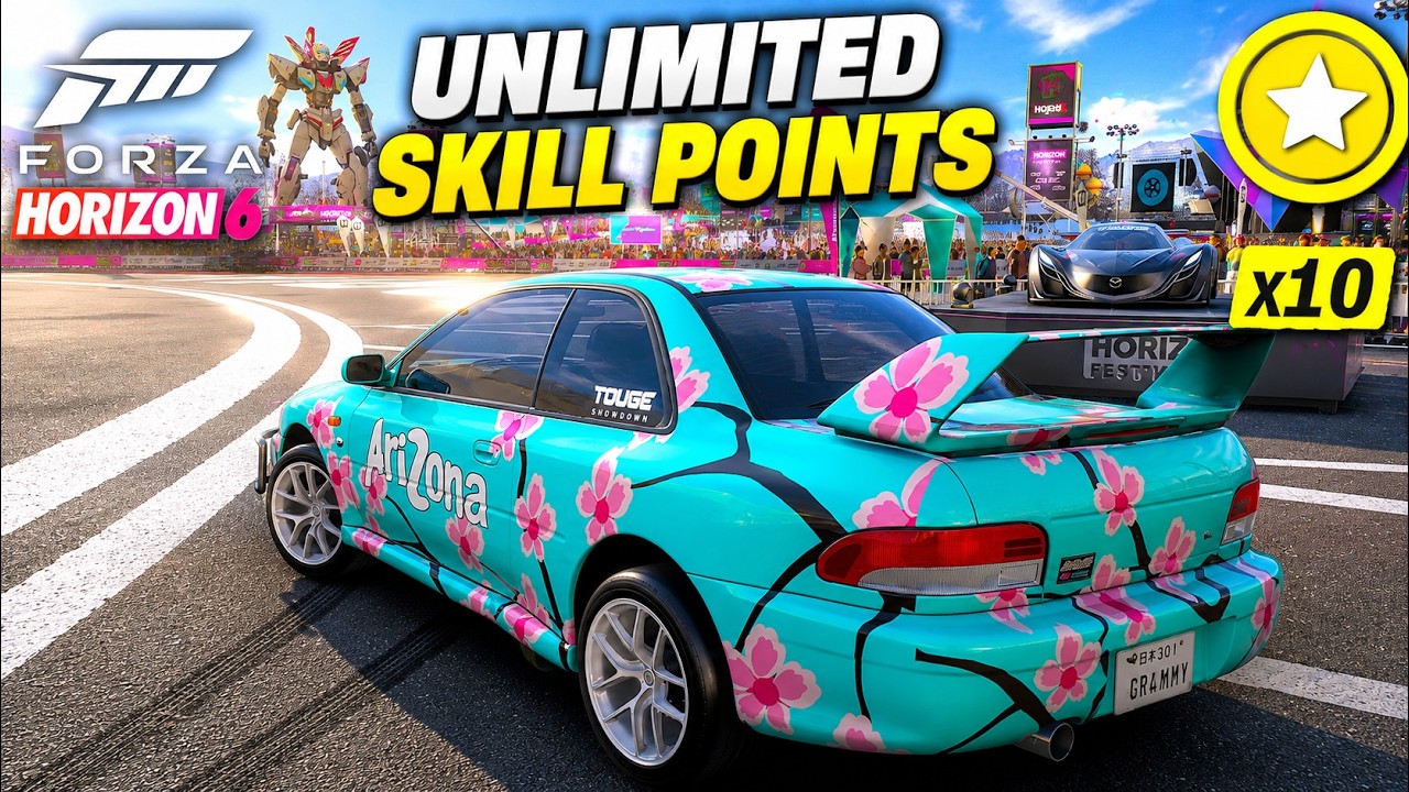 Forza Horizon 6 EASY Skill Point Farm !! (100% Works)