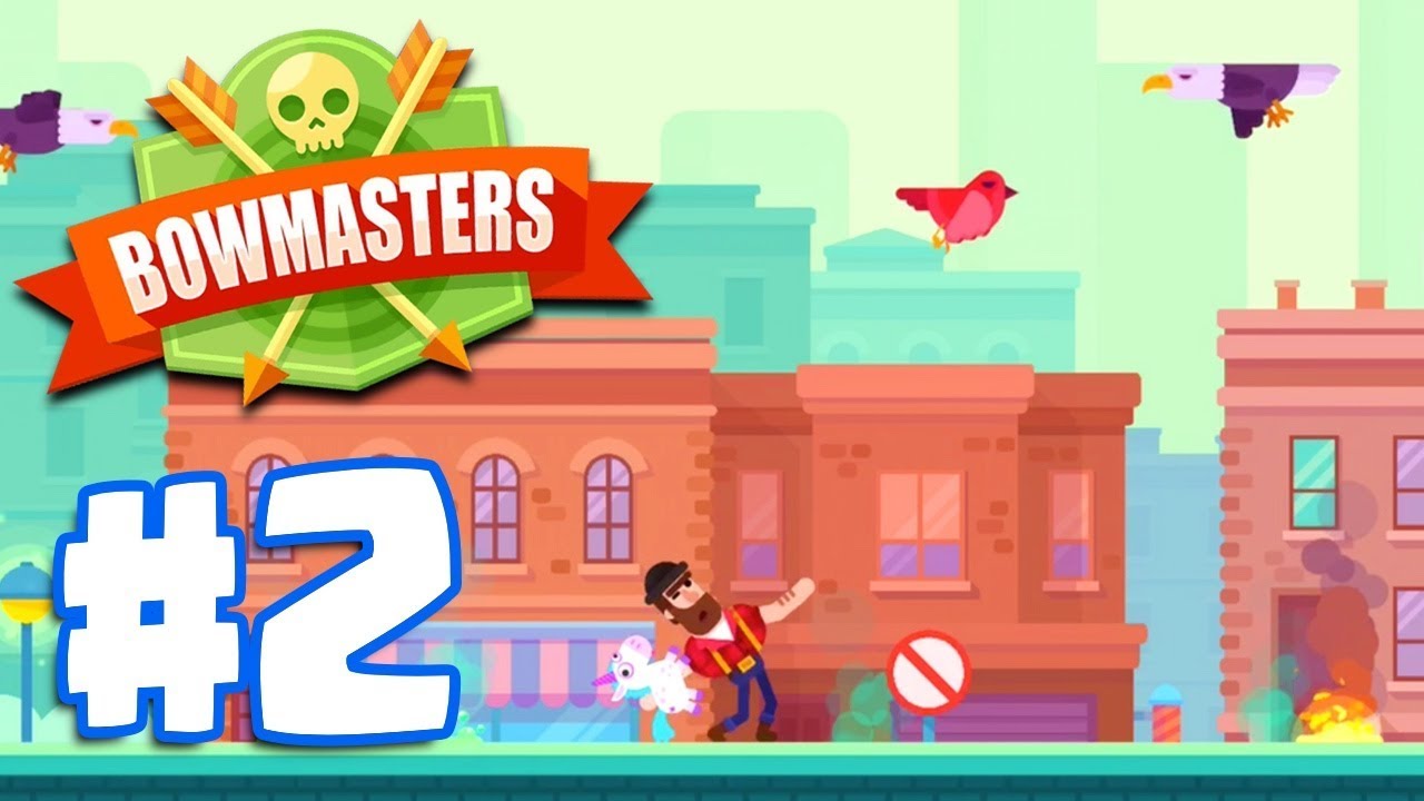 ОХОТА НА ЕДИНОРОГА ПРОТИВ ПТИЦ | Bowmasters — многопользовательская игра, часть 2