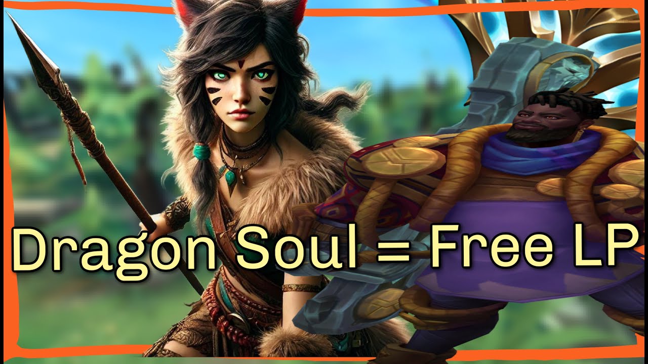 Play for Dragon Soul = free LP! (K'sante helps too) | Cat1v5 Nidalee Gameplay |League of Legends