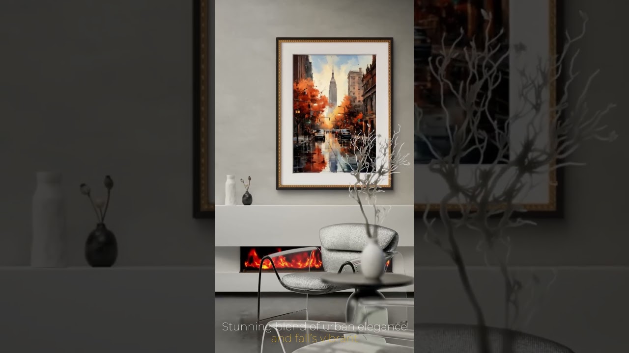 Golden Hour in Manhattan | Modern wall art print #davinciarts #homedecor #wallartprints #wallart