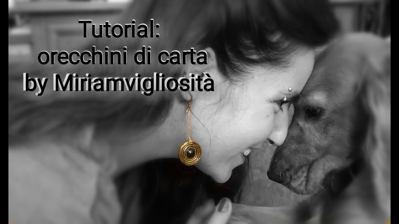 Tutorial fai da te DIY: orecchini di carta