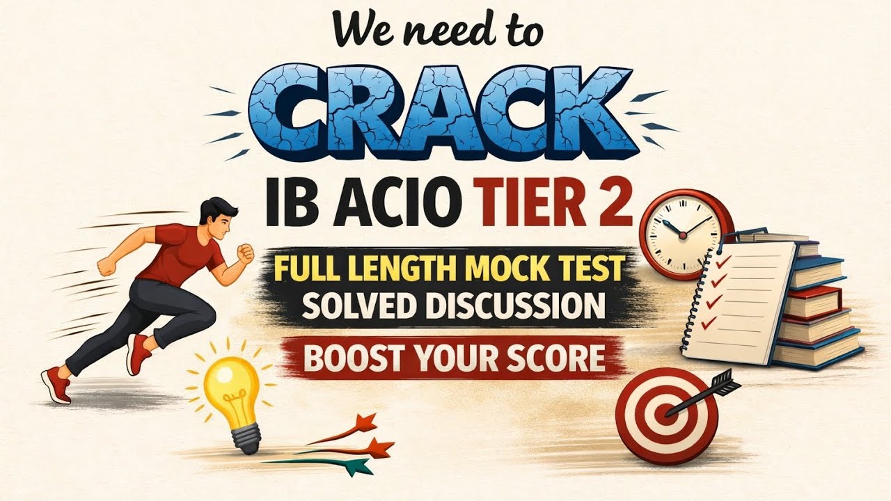 IB ACIO Tier-2 Full Length Mock 🔥 Detailed Discussion with High-Scoring Answers