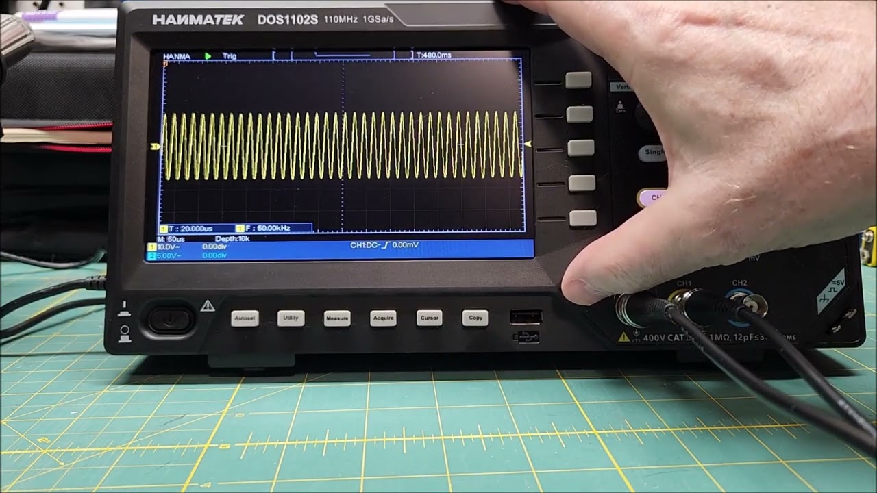 HANMATEK DOS1102S Oscilloscope Test 20250223