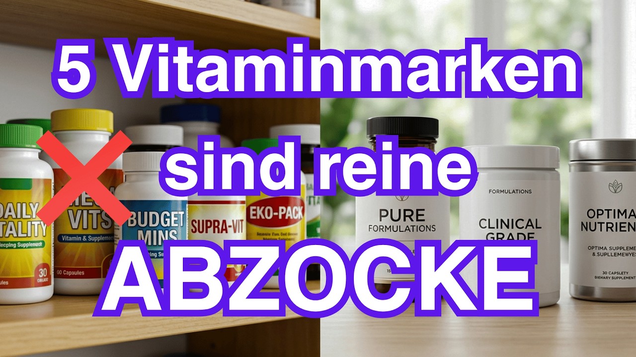 5 Vitaminmarken, die reine ABZOCKE sind (und 3, die Experten wirklich empfehlen)