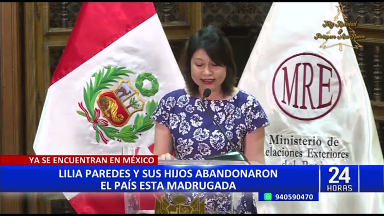Lilia Paredes: investigaciones contra la exprimera dama continuar&aacute;n, pese a asilo pol&iacute;tico en M&eacute;xico