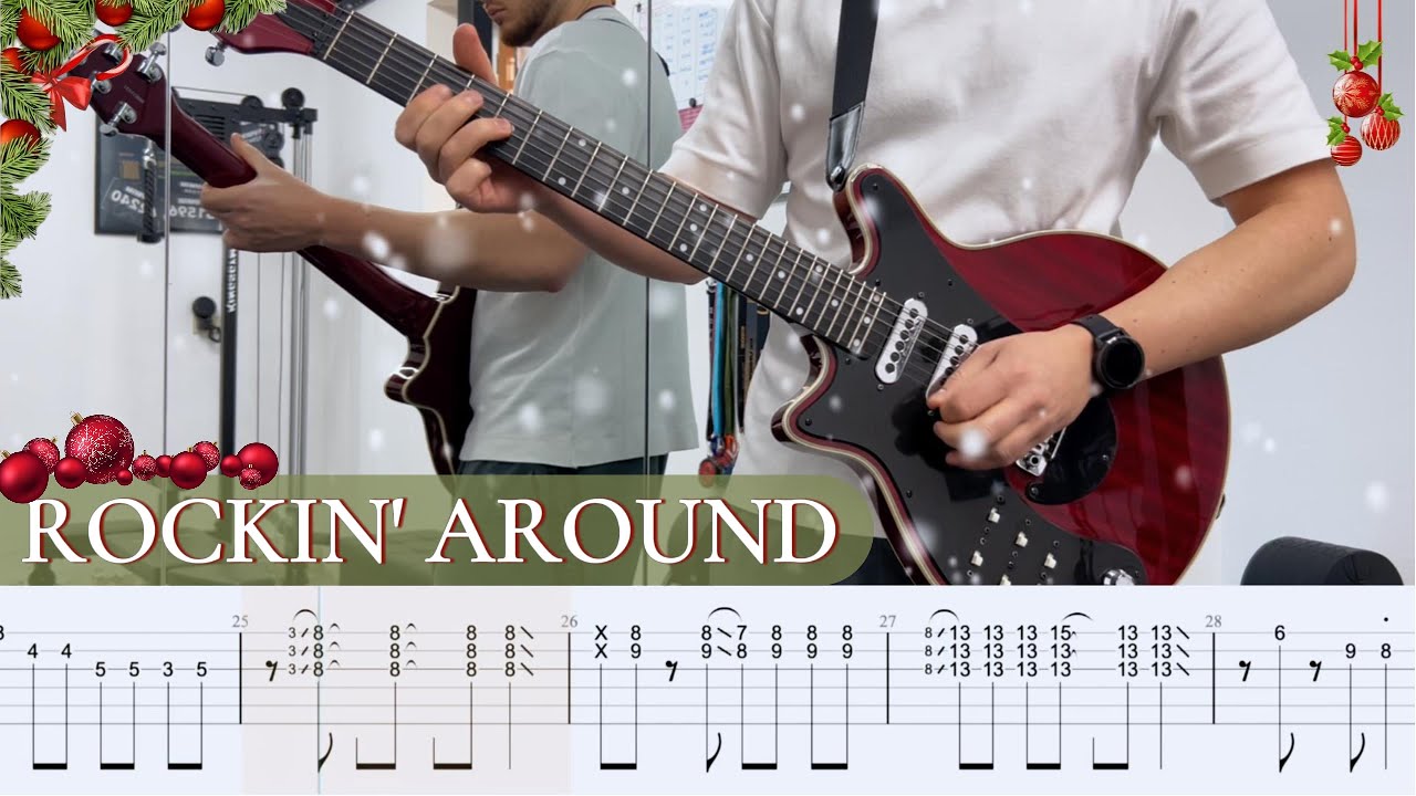 Brenda Lee - Rockin' Around The Christmas Tree RED SPECIAL (Guitar Cover + FREE Tabs)