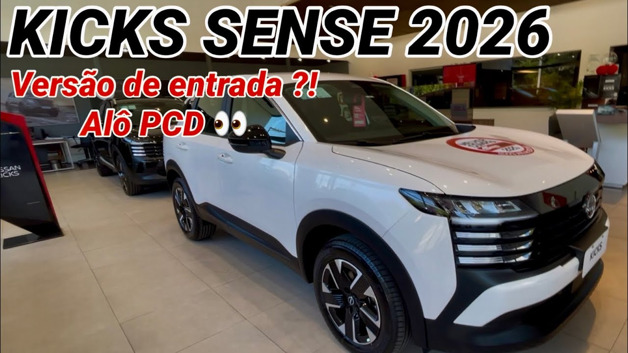 NISSAN KICKS SENSE 2026 EM DETALHES. O MELHOR SUV PARA PCD.