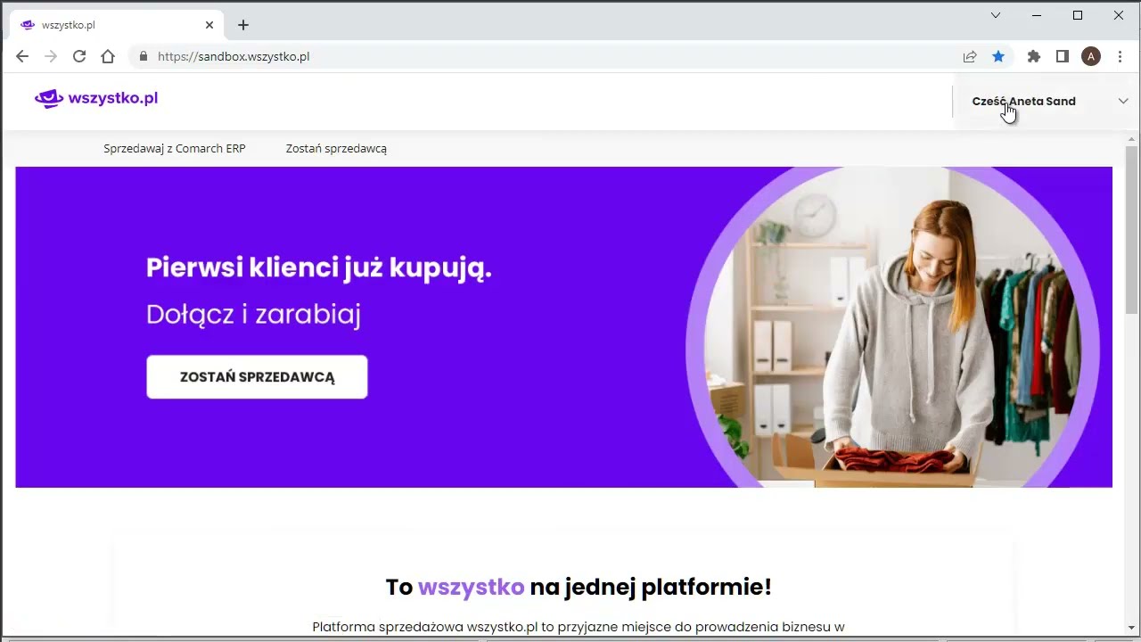 Integracja Comarch ERP XL 2023.1 z platformą wszystko.pl