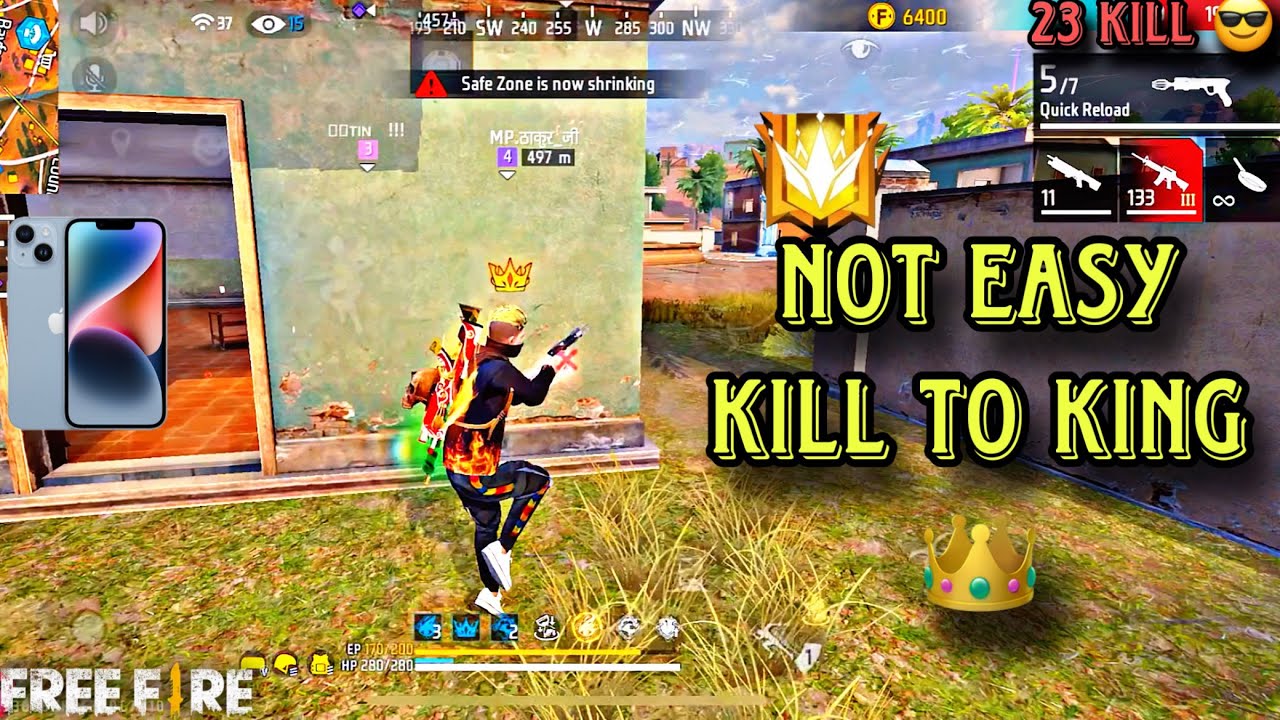 NOT EASY KILL TO KING GRANDMASTER LOBBY !! 23 KILLS - GARENA FREEFIRE