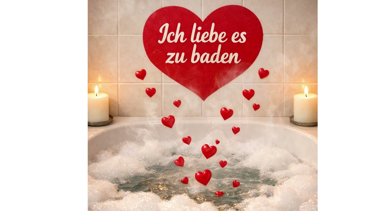 Ich liebe es zu baden