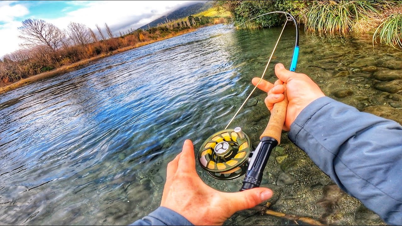 FLY FISHING for LAKE Run RAINBOW TROUT [New Zealand Fishing]