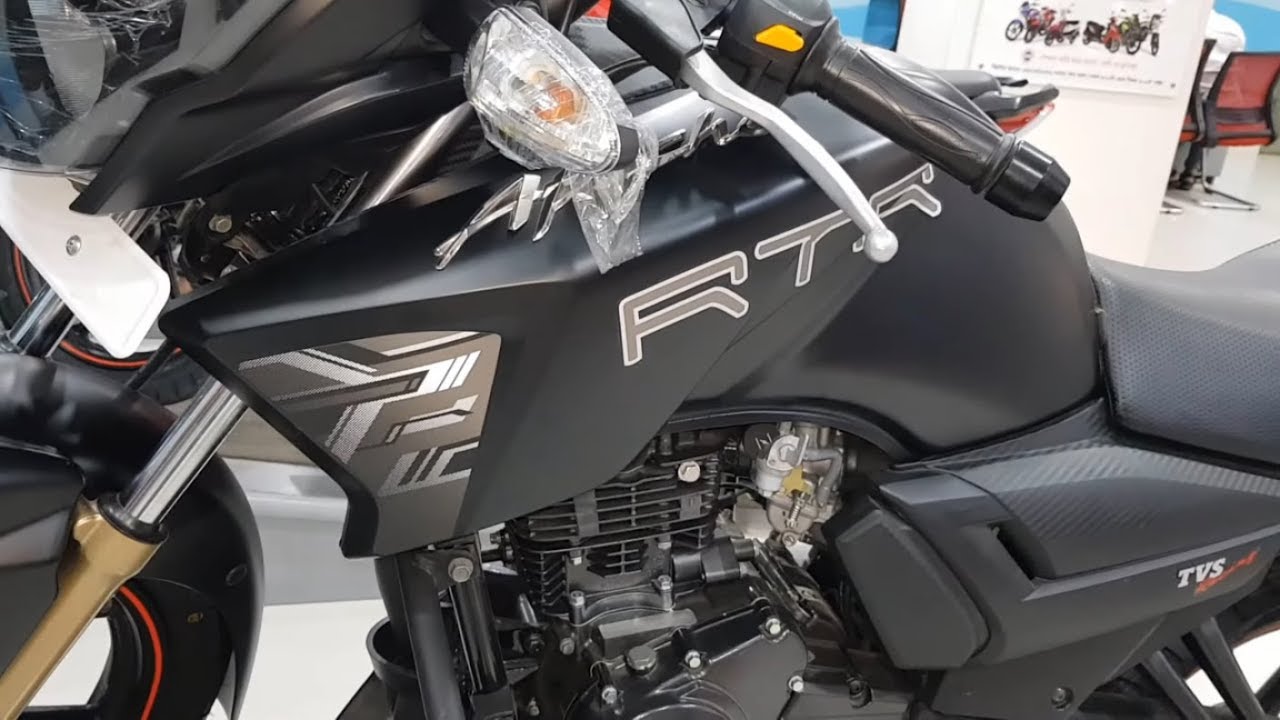 New Apache RTR 160 - Matte Black View 2019 | Spec | Features | Price & Bike Details Review 2019