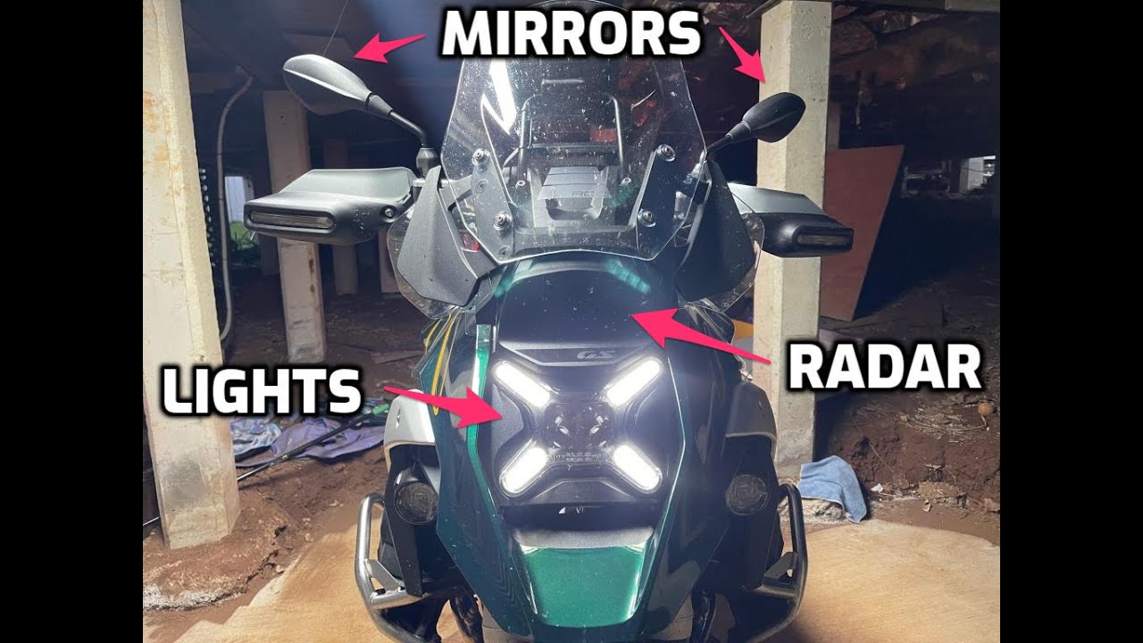 Отзыв владельца BMW R1300GS 2025 года. Часть 4: Фары, зеркала и радар!