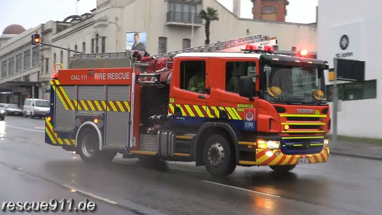 Pump 207 New Zealand Fire Service Auckland City Fire Station