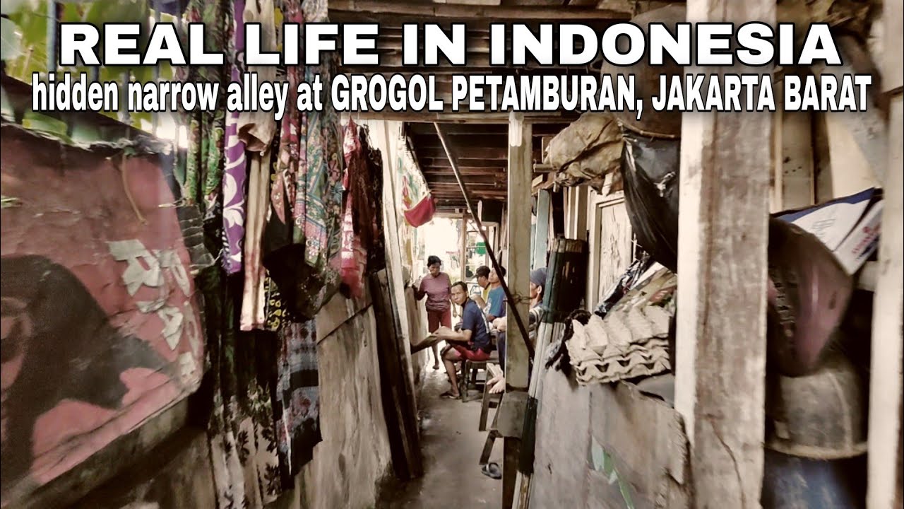 GANG SEMPIT TERSEMBUNYI di PINGGIRAN REL KERETA API GROGOL PETAMBURAN.JAKARTA BARAT Indonesia 🇮🇩