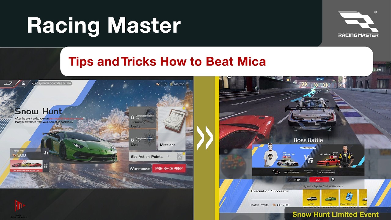 Racing Master: Tips and Tricks To Beat Mica Snow Hunt  Event #racinggame#racingmaster#snowhunt