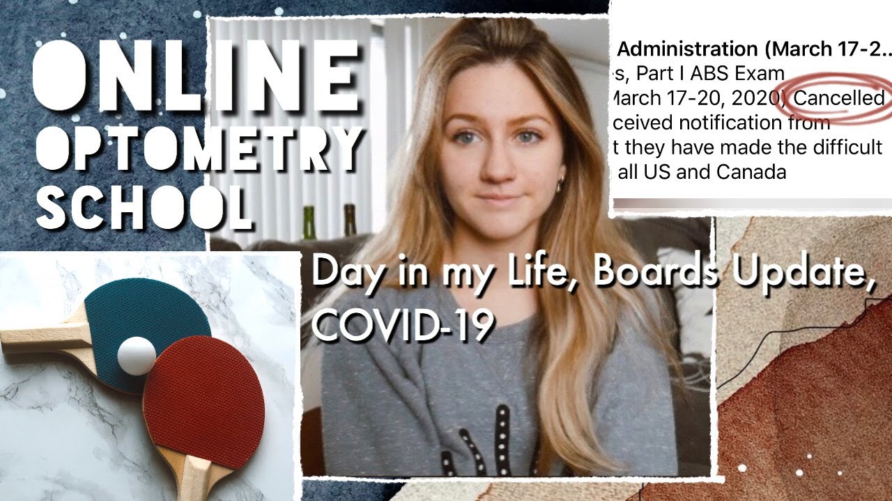 Optometry School | DAY IN MY LIFE: boards part 1, quarantine, & online school
