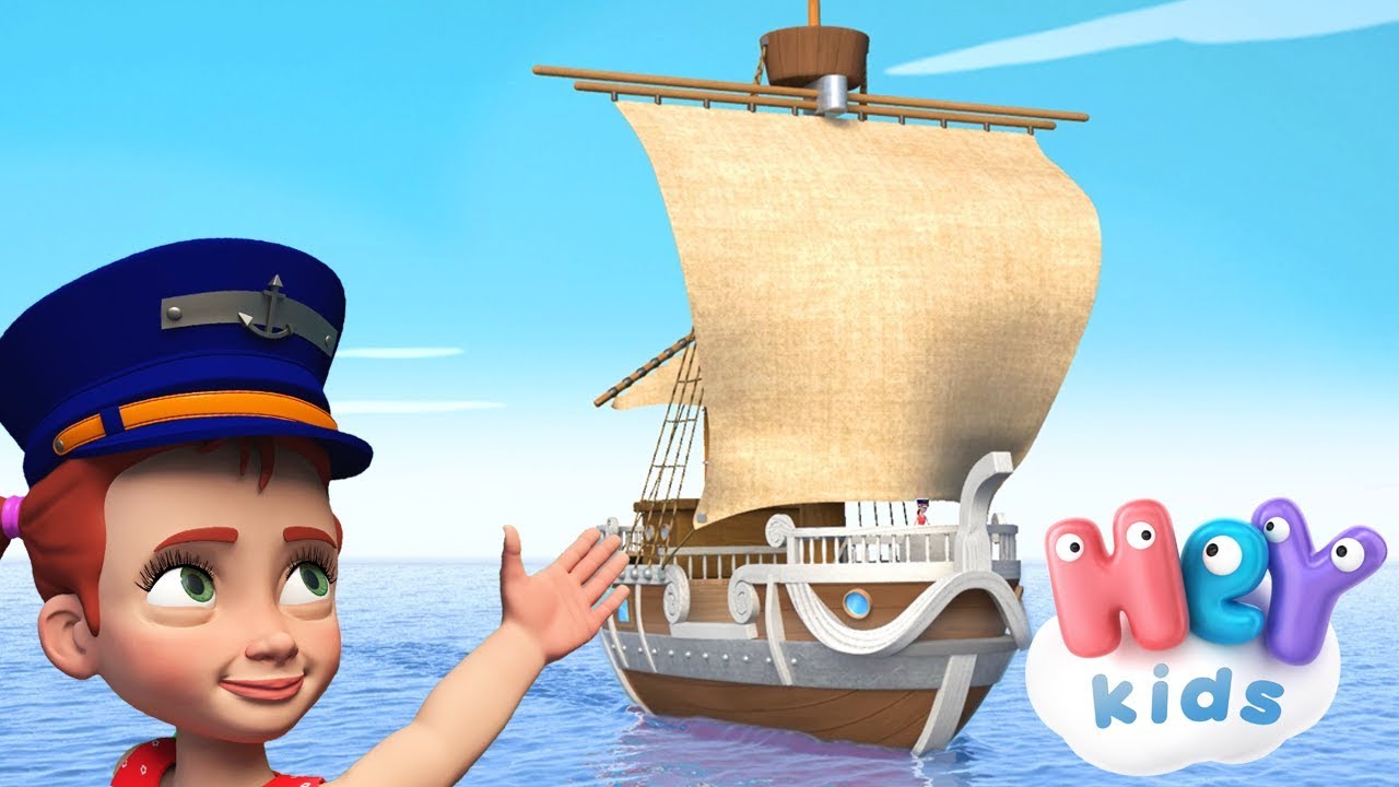 Maman Les Petit Bateaux comptine + karaoke ⛵ HeyKids