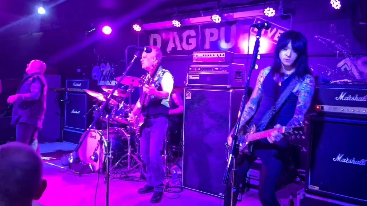 Rose Tattoo Live @ D'ag pub, QLD 1/4/23 Stage entrance & Out of this Place.  @RonnieSimmons