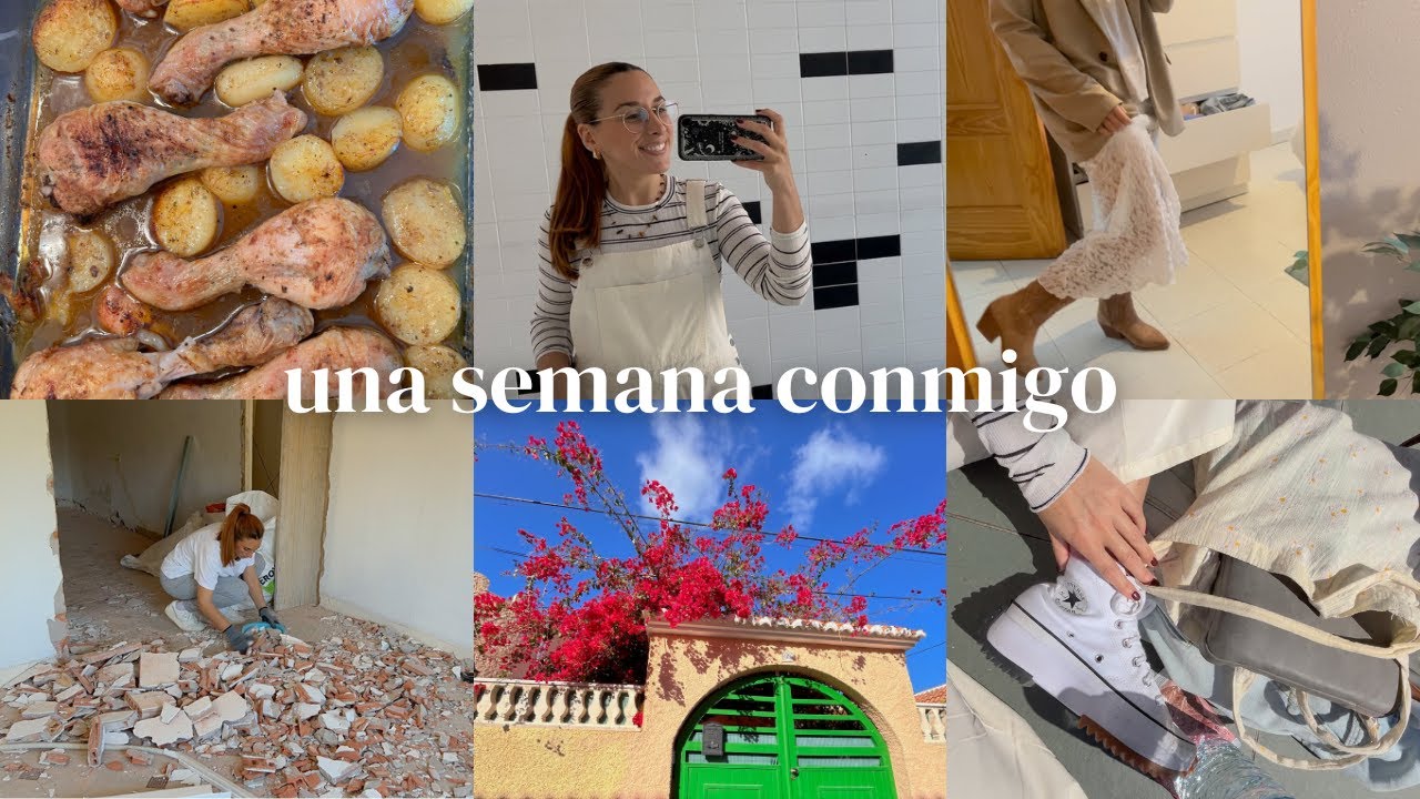 una SEMANA CONMIGO 🌸 reforma, oposiciones, compras, comida...