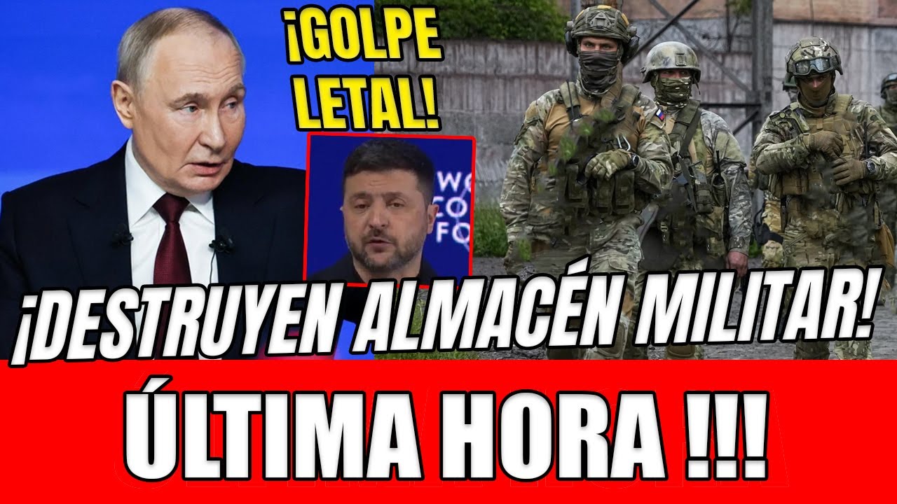 🔥 GOLPE LETAL 💣 FUERZAS ÉLITE DE PUTIN APLASTAN A UCRANIA Y DESTRUYEN ALMACÉN MILITAR DE KIEV