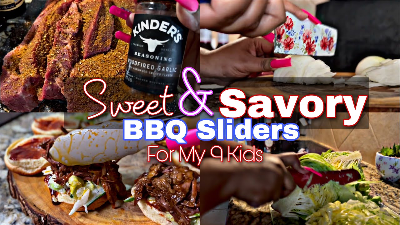 Sweet&Savory BBQ Beef Sliders For My 9 Kids| Large family meals