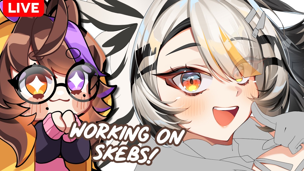 🔴 Commiss-a-thon #5 Coloring Time!