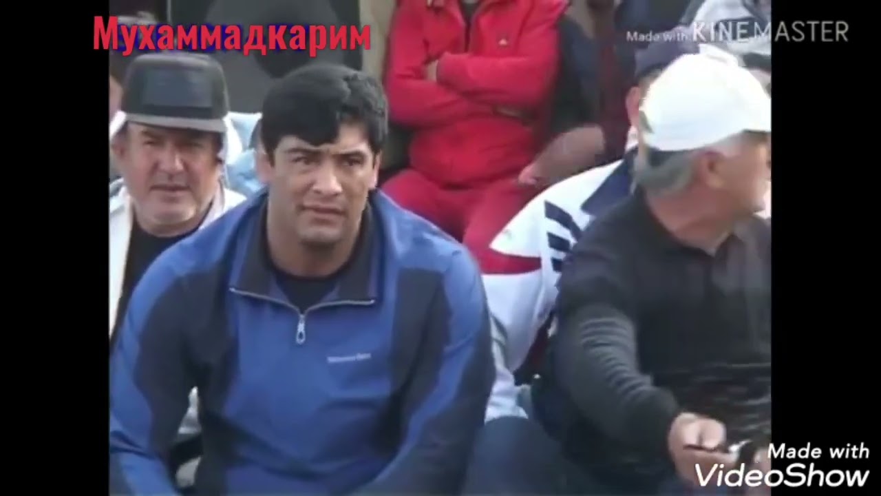 Кураш устаси ,Мухаммадкарим Хуррамов Тожикистонда .