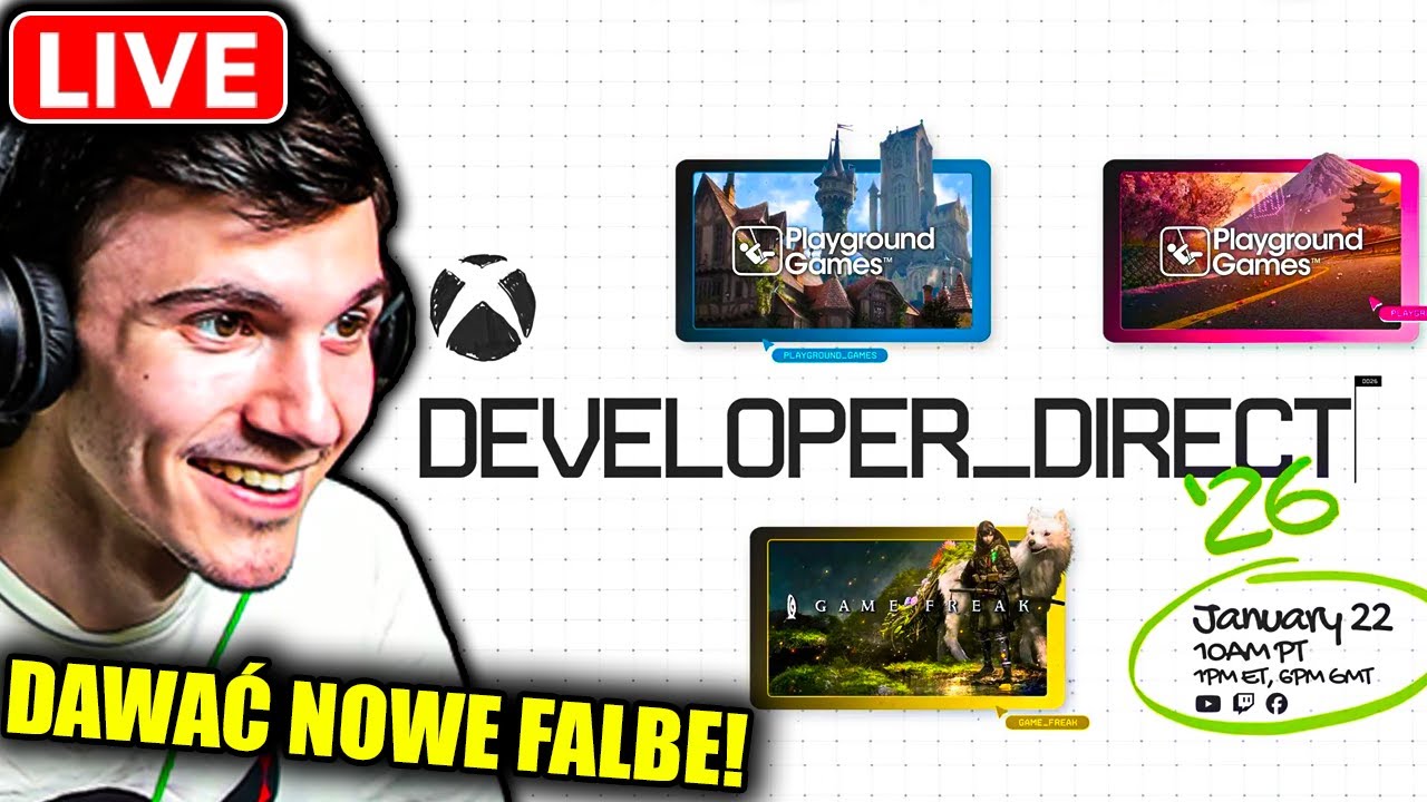 🔴 LIVE - Oglądamy Xbox Developer Direct Livestream 2026! Zapraszam