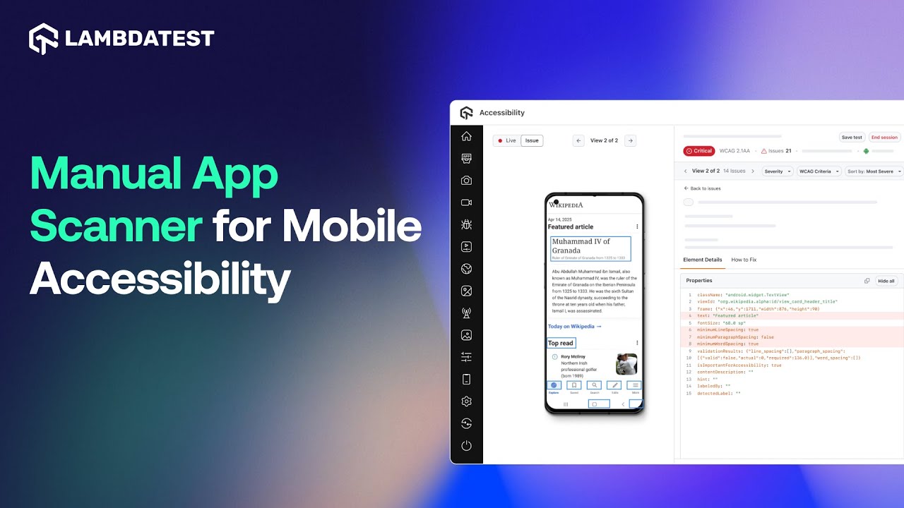 Ручное тестирование доступности приложений Android | Учебное пособие по TestMu AI