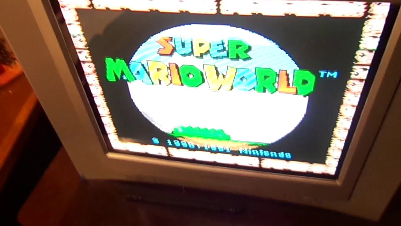 Sony Trinitron KV-20FV300 looks good, turn off VM, and built in tube rotation...not bad for gaming!