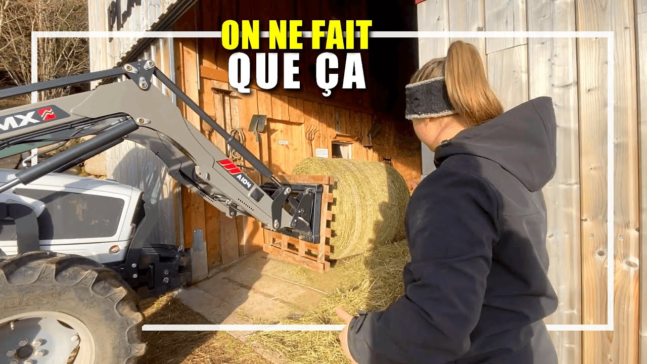 LIVRAISON DE FOIN PARFAITEMENT ORGANISÉE 🫡