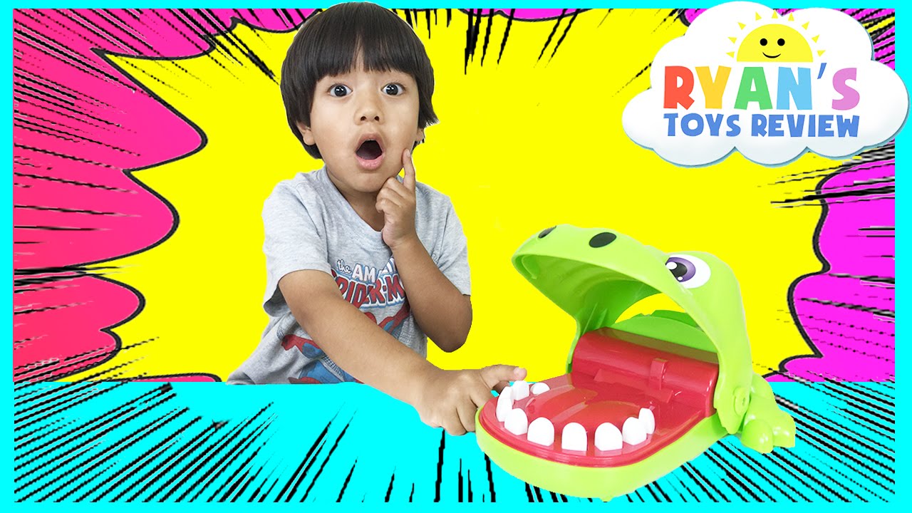 Ryan plays Fun Crocodile Board Game!